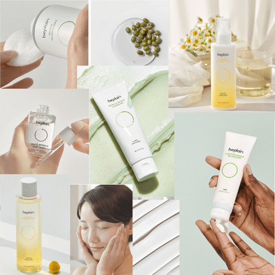 plant based sensitive skin care beplain from Korea for clear and glowing skin