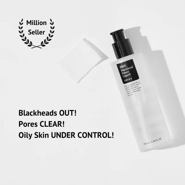 skincare for oily skin bestselling BHA power liquid to clear breakouts pores and blemishes