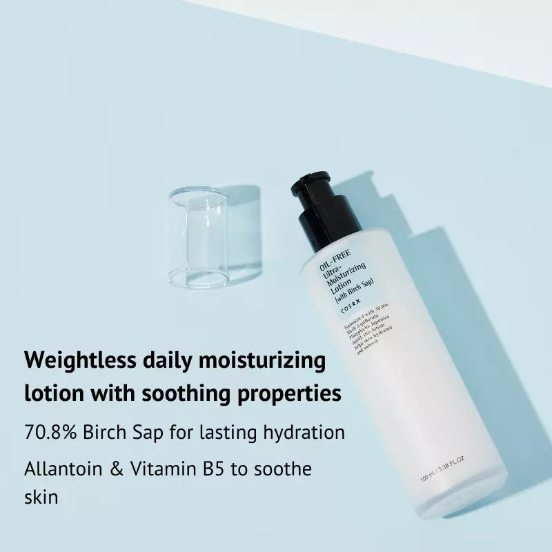 Light moisturiser with skin soothing properties for long lasting hydration