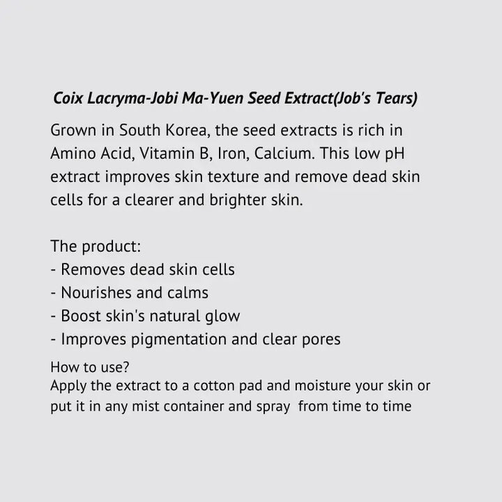Benefits of OneThing Coix Lacryma JobiMa Yuen Seed Extract
