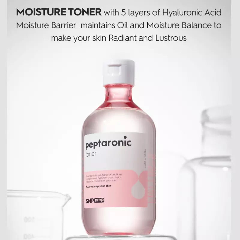 Moisturising toner with 5 types of Hyaluronic Acid for skin oil and moisture balance