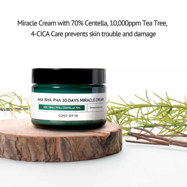 Soothing Centella cream with tea tree oil for skin irritation and breakouts