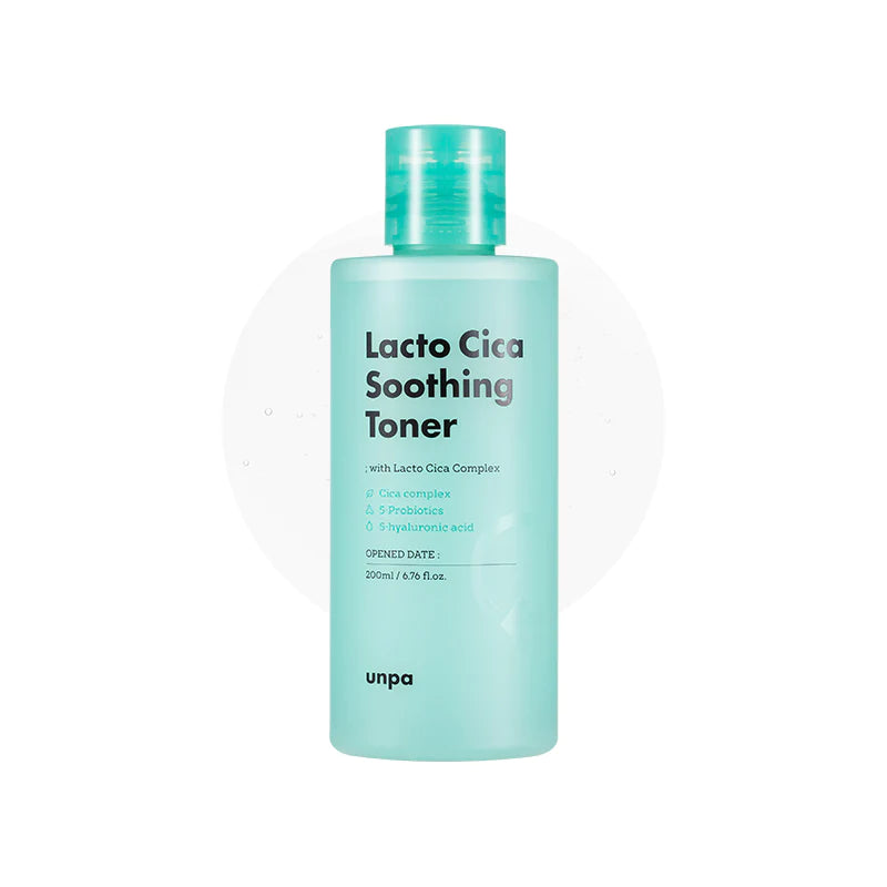 Lacto Cica Soothing Toner with Cica Complex probiotics and hyaluronic acid