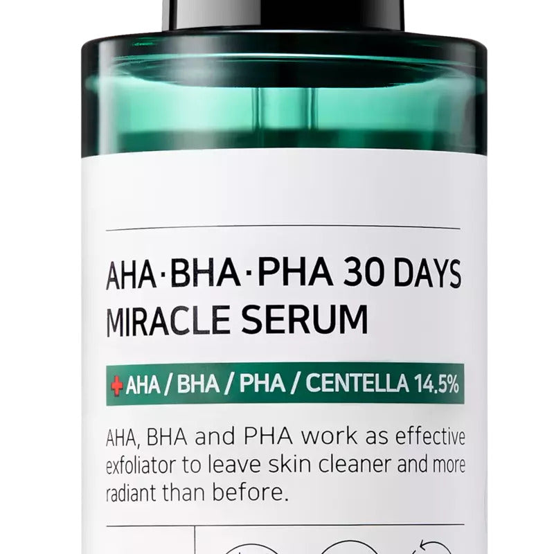 Serum with Centella and AHA-BHA-PHA for acne clear and radiant skin
